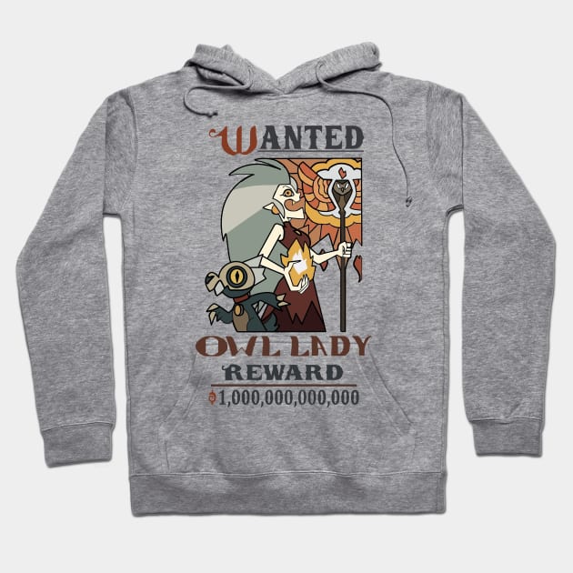 WANTED OWL LADY Hoodie by AnnSaltyPaw